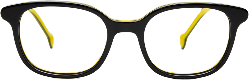 Eyelet Bike E71 Black Inside Yellow 46/16/