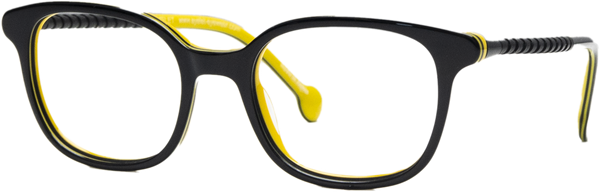 Eyelet Bike E71 Black Inside Yellow 46/16/
