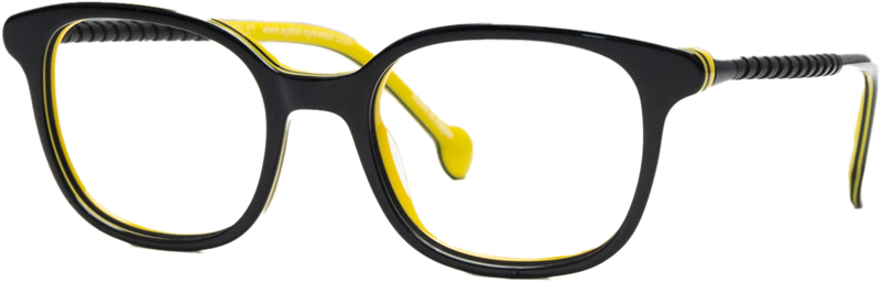 Eyelet Bike E71 Black Inside Yellow 46/16/