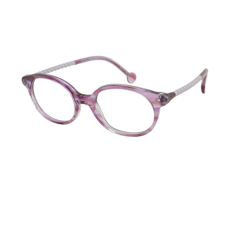 Eyelet Hockey E123 Purple with light pink lines